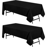 Toalha De Mesa Utopia Kitchen Retangle, Pacote Com 2 Unidades, 152x259cm, Preta