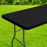 Toalha De Mesa De Poliéster Impermeável Para Mesa Dobrável De 6 Pés