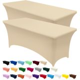 Toalha De Mesa Utopia Kitchen Spandex, Pacote Com 2 Unidades De Champanhe De 6 Pés