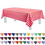 Toalha De Mesa De Piquenique De Plástico Descartável Grandipity Red 137x274cm
