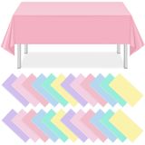 Toalhas De Mesa Mashan De Plástico Pastel Descartáveis 54x108 Em 24 Unidades