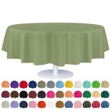 Toalha De Mesa De Plástico Descartável Grandipity, 84 Polegadas, Redonda, Pacote Com 12