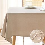 Toalha De Mesa Ausspvoct Texturizada Retangular 152x305cm Resistente À Água