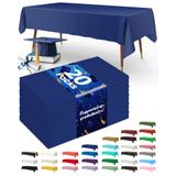 Toalha De Mesa De Plástico Descartável Pureegg, 20 Pacotes, Azul Marinho