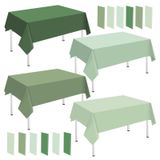 Toalha De Mesa Whaline Sage Green Plastic 54x108cm 16 Unidades