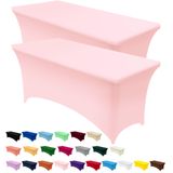 Toalha De Mesa Utopia Kitchen Spandex, Pacote Com 2 [120x75x75cm, Rosa]