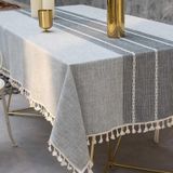 Toalha De Mesa De Linho De Algodão Impermeável Bordada Deep Dream