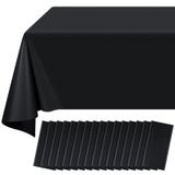 Toalha De Mesa Ragnhild Black Plastic, Pacote Com 16, 137 X 274 Cm, Retangular