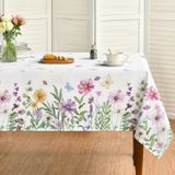 Toalha De Mesa Horaldaily Spring Wildflowers 152x264cm Poliéster
