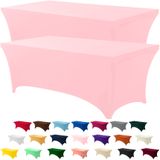 Toalha De Mesa Utopia Kitchen, 6 Pés De Elastano [pacote Com 2, Rosa] 200 Gsm