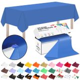 Rolo De Cobertura De Mesa De Plástico Cxpsinc 54 Polegadas X 300 Pés Azul