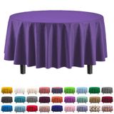 Toalha De Mesa Exquisite Premium Plastic 213 Cm Redonda Roxa X6