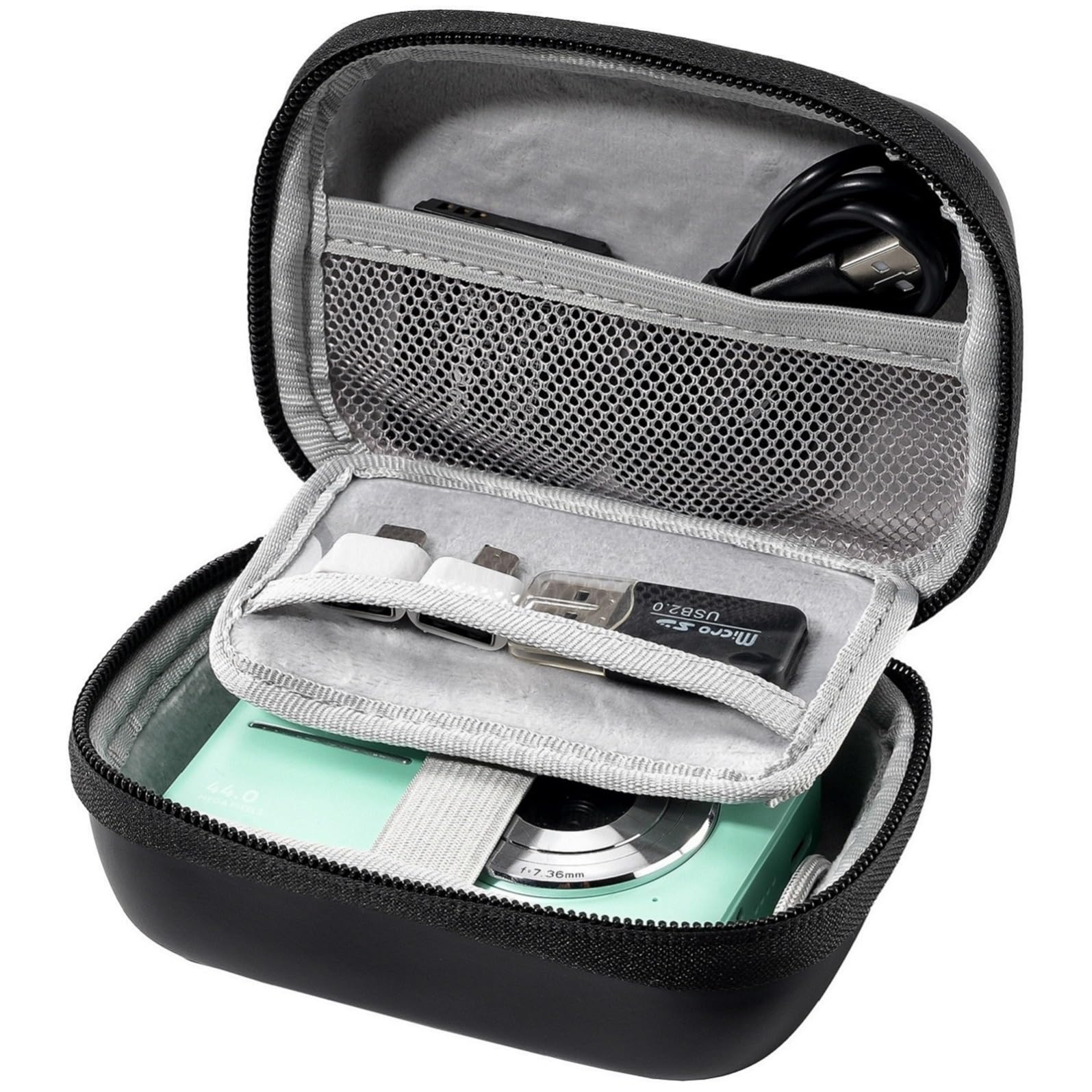 Estojo De Câmera Procase Para Kodak Pixpro Fz55/fz53/fz45/fz43 Preto