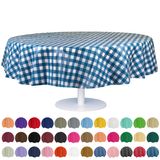 Toalha De Mesa De Piquenique De Plástico Descartável Grandipity Blue 84 Polegadas