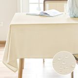 Toalha De Mesa Ausspvoct Texturizada Retangular 132x178cm Creme