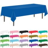 Toalha De Mesa Ysyj Royal Blue Plastic 137x274cm (pacote Com 12)