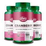 Kit 3 Cranberry 120 Cápsulas Unilife