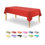 Toalha De Mesa Party Dimensions: Plástico Descartável Vermelho (pacote Com 12)