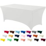 Toalha De Mesa Utopia Kitchen 8ft Spandex [1 Pacote, Branca] 200gsm