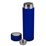 Garrafa Térmica Inox 500ml Quente Frio Tampa Azul N10