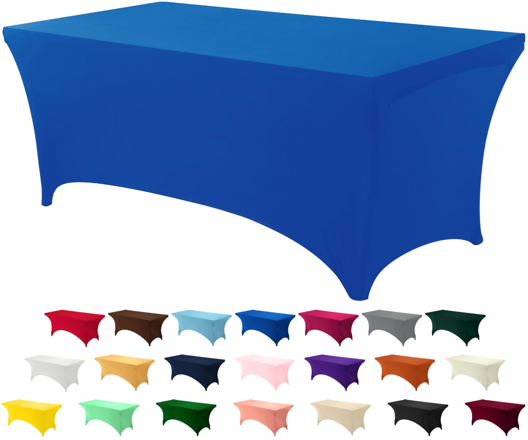 Toalha De Mesa Utopia Kitchen 6 Pés, Elastano, Azul Royal, 200 Gsm