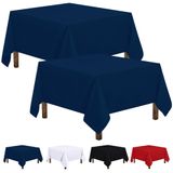 Toalha De Mesa Utopia Kitchen Square, 54 X 54 Polegadas, Azul Marinho, Pacote Com 2