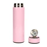Garrafa Térmica Inox 500ml Quente Frio Tampa Rosa N7