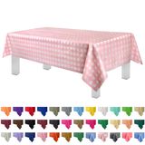Toalha De Mesa De Plástico Descartável Grandipity, Pacote Com 12, Rosa, 137x274cm