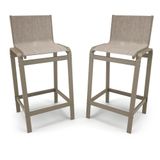 Kit 2 Banquetas Alta Cozinha Balcão Bancada Alumínio Fendi - Mocca