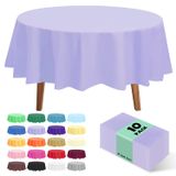 Toalha De Mesa De Plástico Descartável Jhdzdhy 84 Cm Redonda (pacote Com 10)