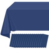 Toalha De Mesa De Plástico Azul Marinho Ragnhild, Pacote Com 16, 137x274cm