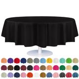 Toalha De Mesa De Plástico Descartável Grandipity 84 Polegadas Redonda X12