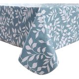 Toalha De Mesa Pioggia Vinil Impermeável À Prova De Óleo Pvc Azul 152x213cm
