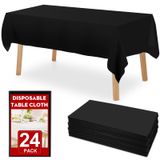 Toalha De Mesa De Plástico Descartável Rowin-sydd, 54x108in, Pacote Com 24