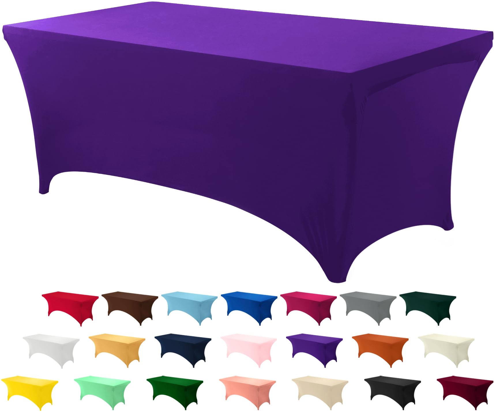 Toalha De Mesa Utopia Kitchen 6 Pés, Elastano, Roxa, 200 G/m², Elástica