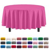 Toalha De Mesa Exquisite Premium Plastic 213 Cm Redonda Cerise X6