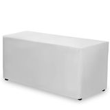 Toalha De Mesa Gee Di Moda Ajustada 122x76cm Branca Para Mesa De 4 Pés