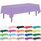 Toalha De Mesa Ysyj Lavender Plastic 137 X 274 Cm Para Festas X12