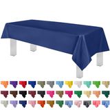 Toalha De Mesa Descartável De Plástico Azul Marinho Grandipity (pacote Com 6)