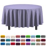 Toalha De Mesa Exquisite Premium Plastic 213 Cm, Lavanda Redonda X6