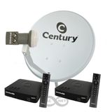 Antena Parabólica Ku Novo Modelo Com 2 Receptores B7 Century