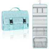 Bolsa De Higiene Suspensa Para Viagem Pavilia Extra Large Teal Chevron
