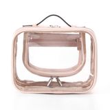 Bolsa De Higiene Lychii Tsa Aprovada Pela Tsa, Bolsa De Viagem Transparente, Rosa