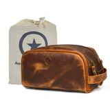 Bolsa De Viagem Para Higiene Pessoal Aaron Leather Goods Premium Leather