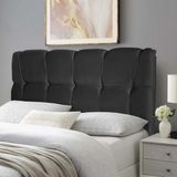 Cabeceira Cama Box Queen 160cm Suede Velut Preto - King House