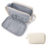 Bolsa De Higiene Pessoal Bagsmart Para Homens, Organizador De Viagens, Kit Dopp Beige