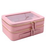 Bolsa De Higiene De Viagem Sanhecun Clear Carry On Makeup Pink