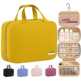 Bolsa De Higiene De Viagem Hotor Com Gancho Suspenso, Impermeável, Amarela