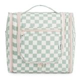 Bolsa De Higiene Pessoal De Viagem Narwey Checked Para Mulheres (verde Menta)