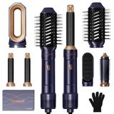 Escova De Secador De Cabelo Okwrap 6 Em 1 Auto Air Curling Iron 1000w